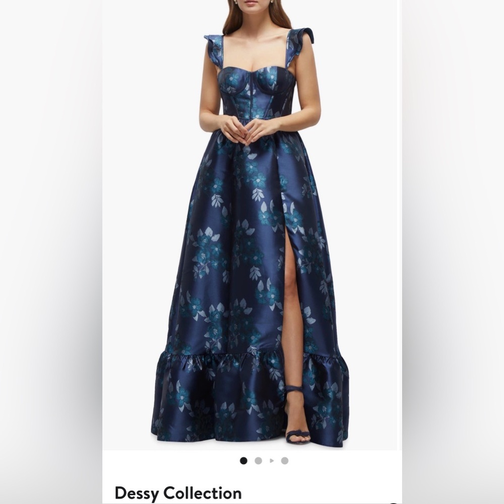 Nordstrom Navy Floral Maxi Dress